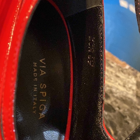 VIA SPIGA MADE IN ITALY RED HIGH HEEL SHOES - Picture 8 of 10
